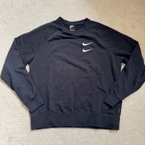 Nike Men’s Black Crewneck Sweatshirt (Embroidered)